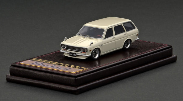 Ignition Model 1:64 Nissan Datsun Bluebird (510) Wagon in White