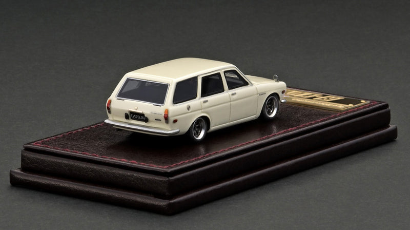 Ignition Model 1:64 Nissan Datsun Bluebird (510) Wagon in White