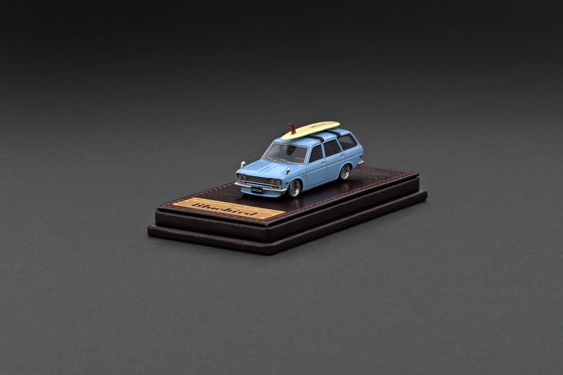 Ignition Model 1:64 Nissan Datsun Bluebird (510) Wagon in Light Blue