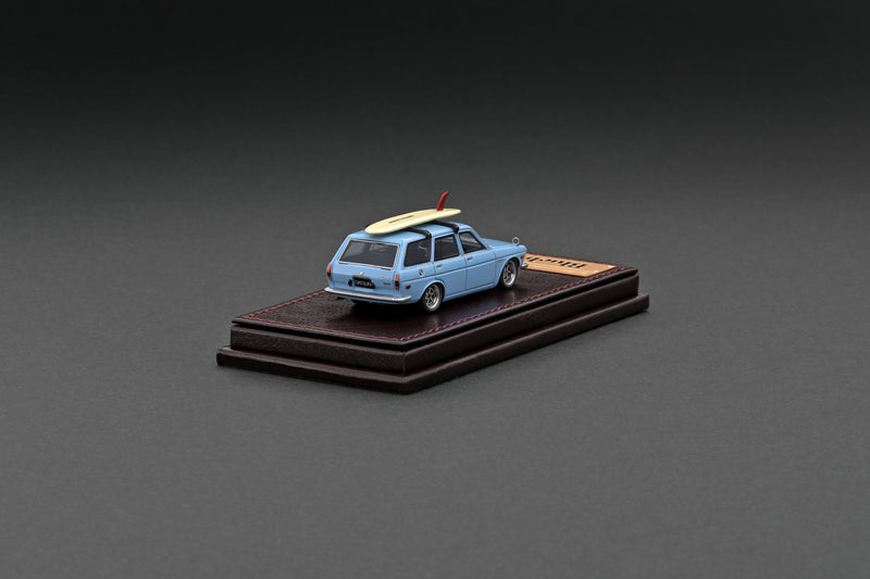 Ignition Model 1:64 Nissan Datsun Bluebird (510) Wagon in Light Blue