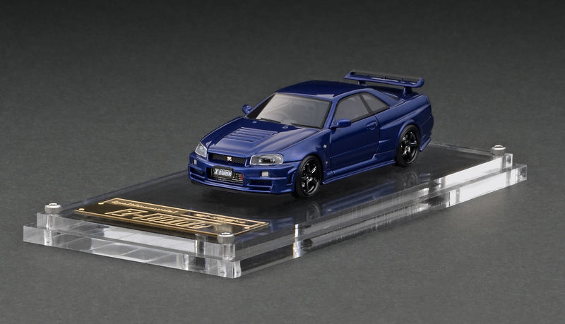 Ignition Model 1:64 Nissan Skyline GT-R (R34) Z-Tune in Bayside Blue