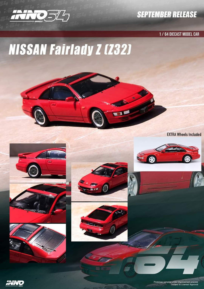 INNO64 1:64 Nissan Fairlady Z (Z32) in Aztec Red