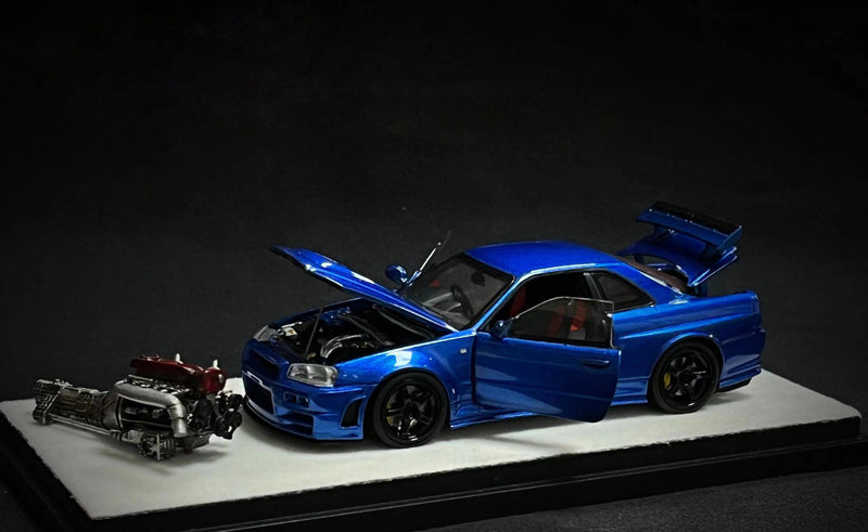 PGM Models & One Model 1:43 Nissan Skyline Z-Tune in Metallic Blue Ordinary Version