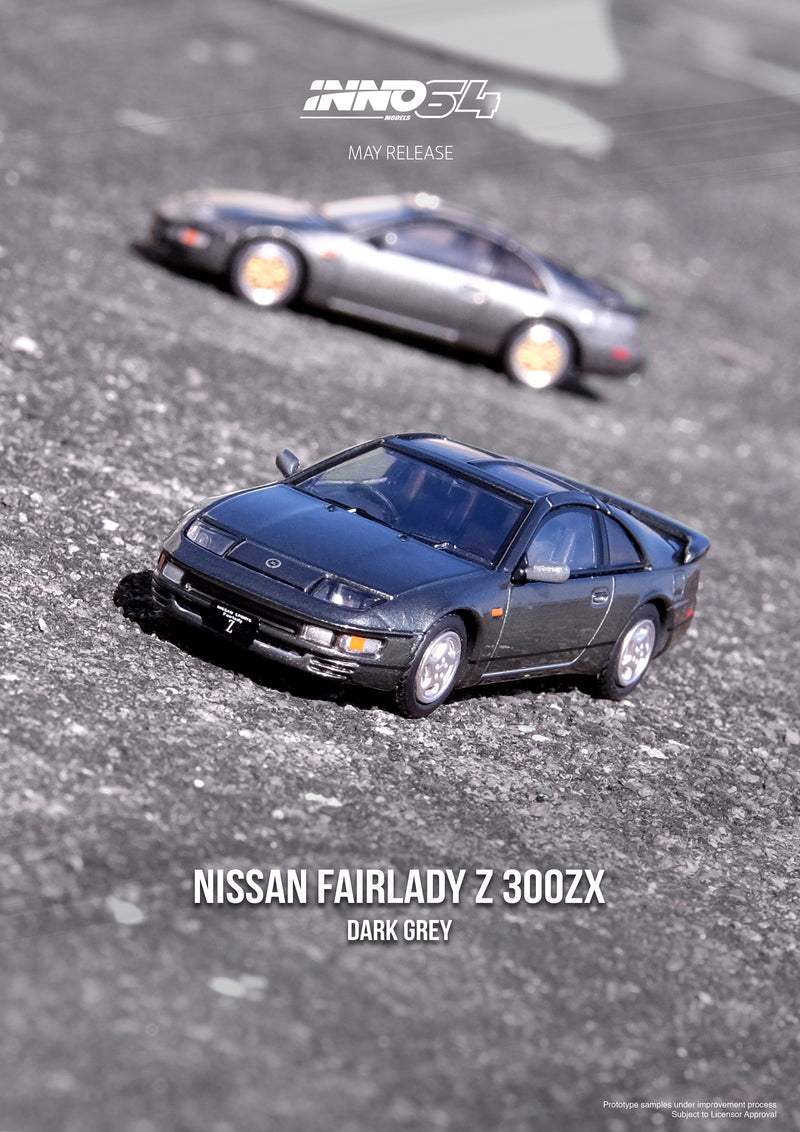 INNO64 1:64 Nissan 300ZX 2+2 (Z32) in Oxford Grey Metallic