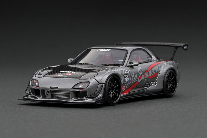 Ignition Model 1:43 Mazda RX-7 (FD3S) FEED Afflux GT3 in Gun Metallic