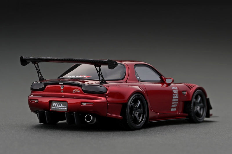 Ignition Model 1:43 Mazda RX-7 (FD3S) FEED Afflux GT3 in Red Metallic