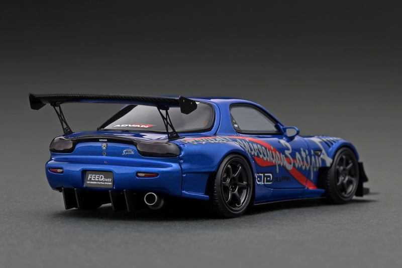 Ignition Model 1:43 Mazda RX-7 (FD3S) FEED Afflux GT3 in Blue Metallic