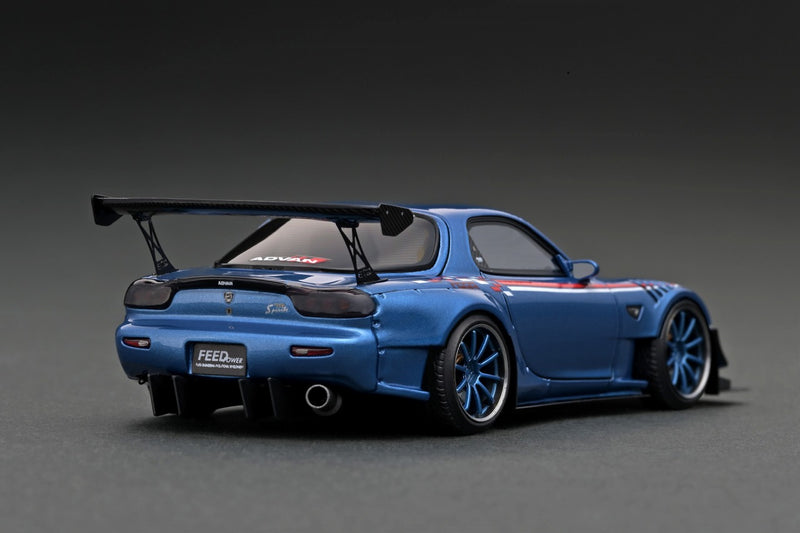 Ignition Model 1:43 Mazda RX-7 (FD3S) FEED Afflux GT3 in Light Blue Metallic