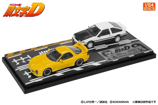 Initial D 1:64 Set Vol.10 4th Stage Keisuke Takahashi RX-7 (FD3S) & Wataru Akiyama Levin (AE86)