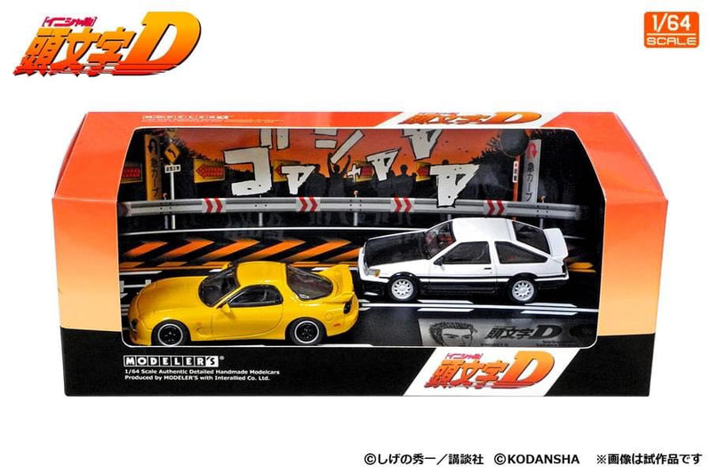 Initial D 1:64 Set Vol.10 4th Stage Keisuke Takahashi RX-7 (FD3S) & Wataru Akiyama Levin (AE86)