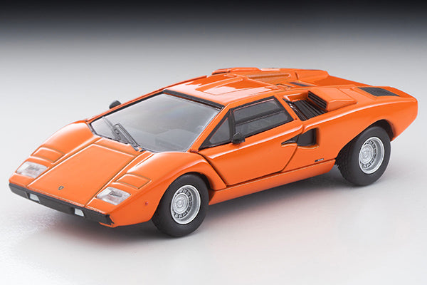 TomyTec 1:64 Lamborghini Countach LP400 in Orange Fully Open Die-cast