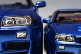MotorHelix 1:12 Nissan Skyline GT-R (R34) Z-Tune in Blue