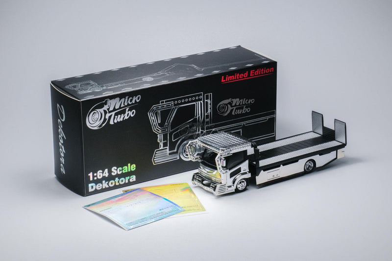 Micro Turbo 1:64 Dekatora Flatbed Transport Truck