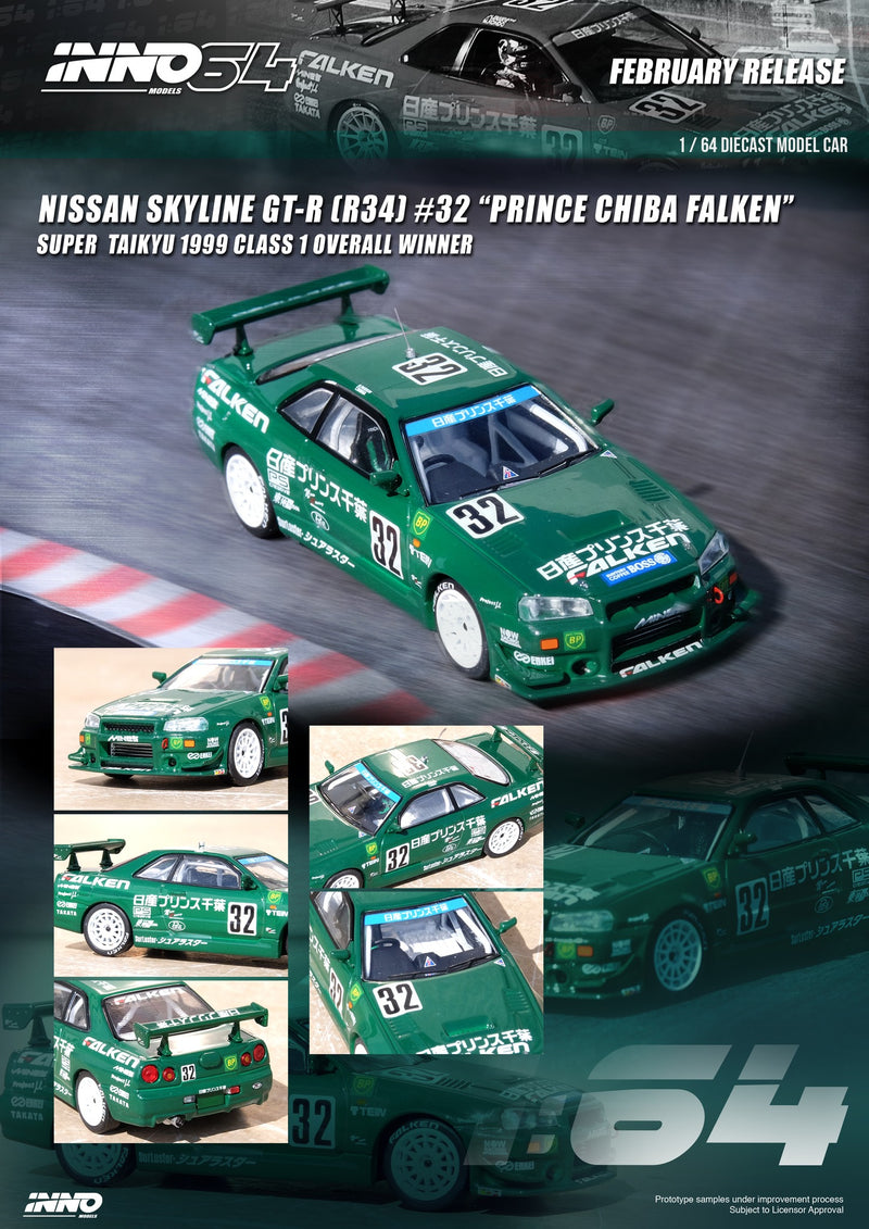 INNO64 1:64 Nissan Skyline GT-R (R34)