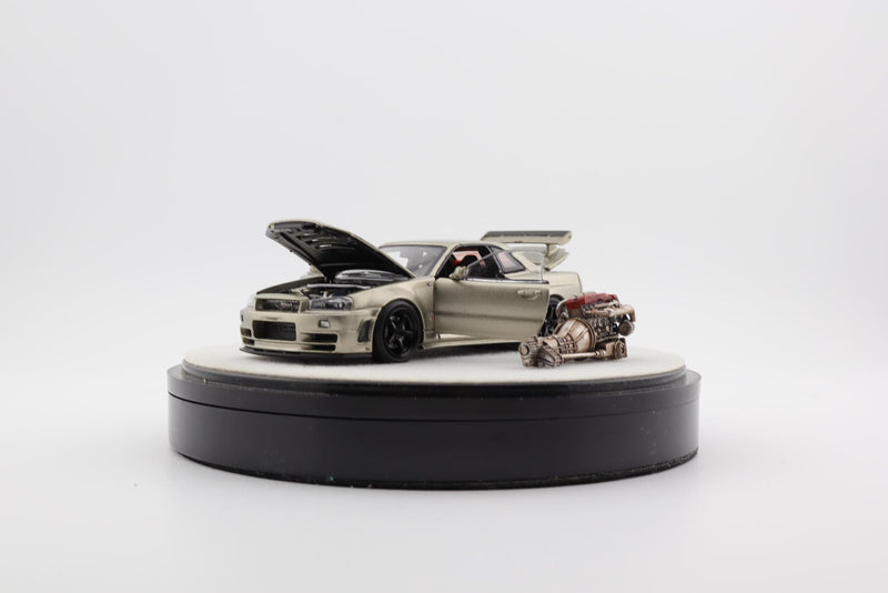 PGM Models & One Model 1:64 Nissan Skyline Z-Tune in Millennium Jade Luxury Version