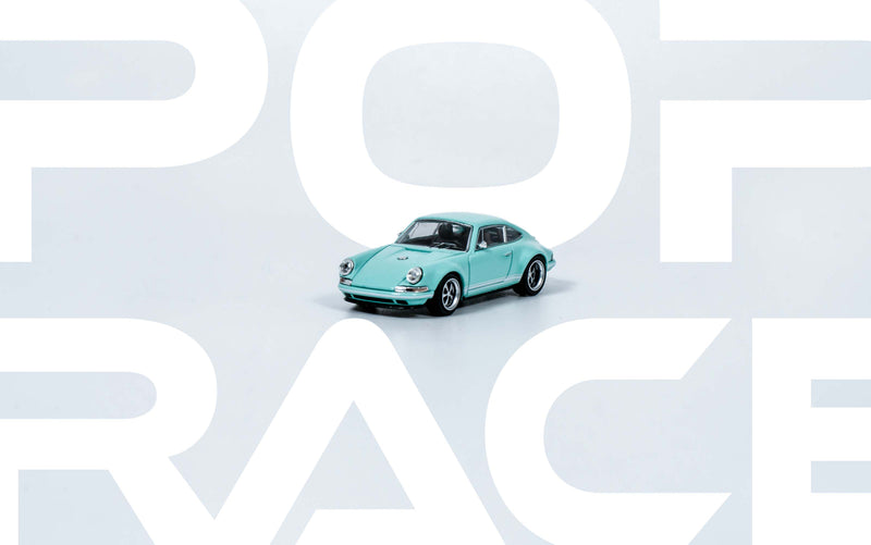 Pop Race 1/64 Porsche 964 Singer in Tiffany Blue