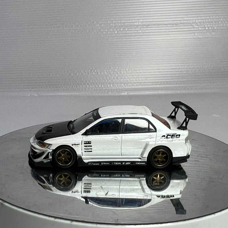 Peako Models 1:64 Mitsubishi Lancer Evolution IX Varis Edition in White