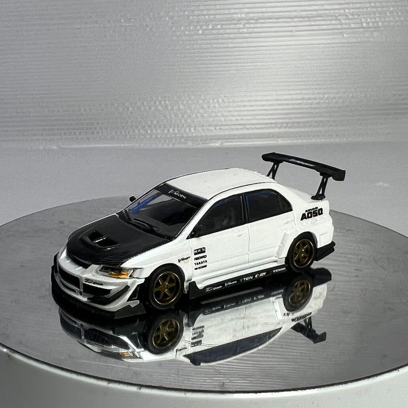 Peako Models 1:64 Mitsubishi Lancer Evolution IX Varis Edition in White