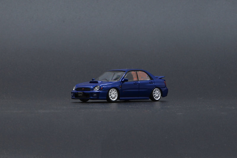 BM Creations 1:64 Subaru 2001 Impreza WRX LHD in Blue