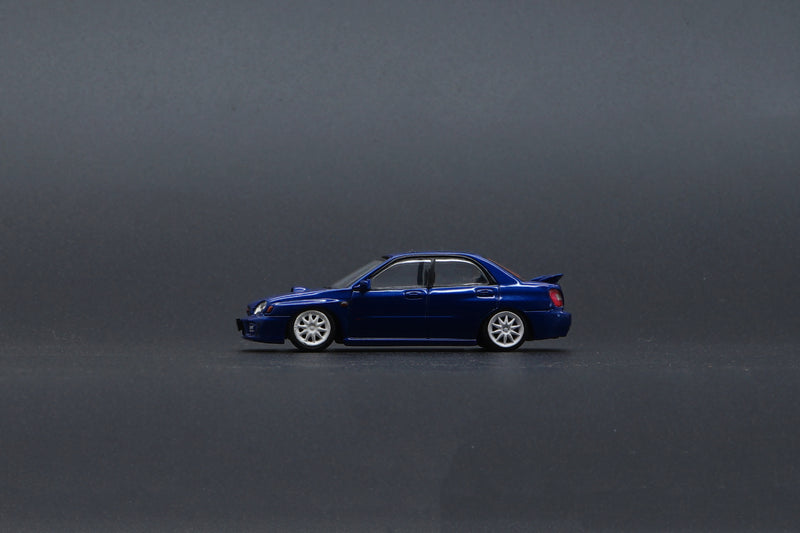 BM Creations 1:64 Subaru 2001 Impreza WRX LHD in Blue