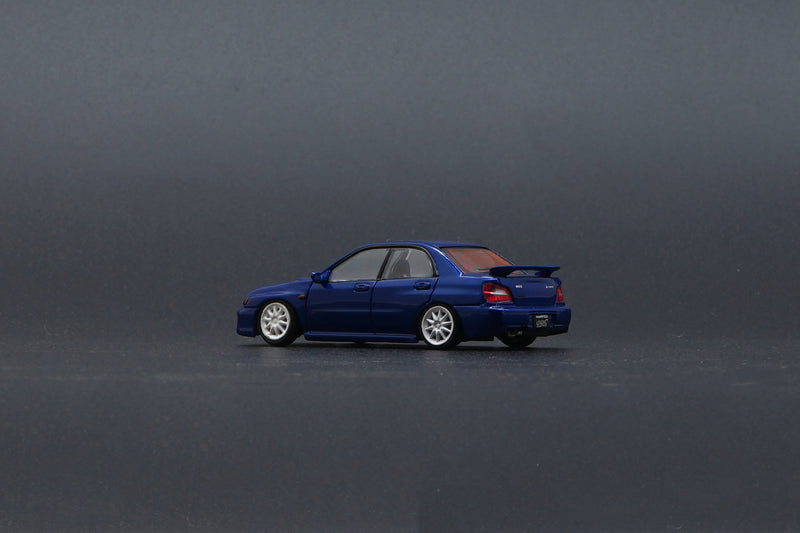 BM Creations 1:64 Subaru 2001 Impreza WRX LHD in Blue