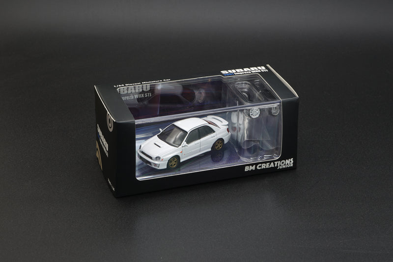 BM Creations 1:64 Subaru 2001 Impreza WRX LHD in White