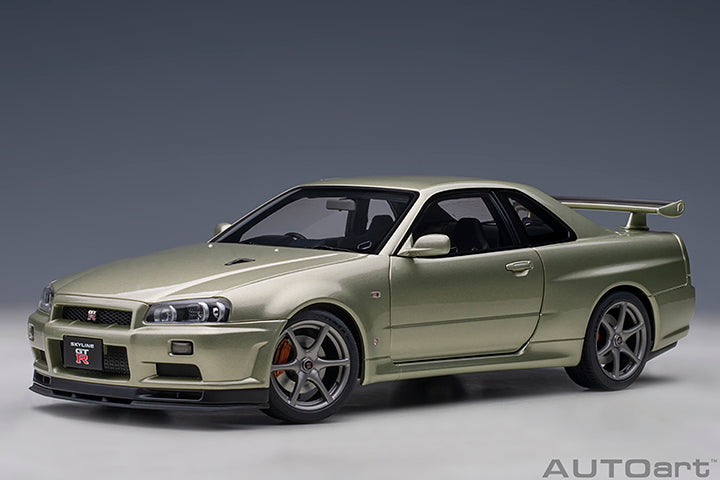 AUTOart 1:18 Nissan Skyline GT-R (R34) V-Spec II "NUR" in Millennium Jade