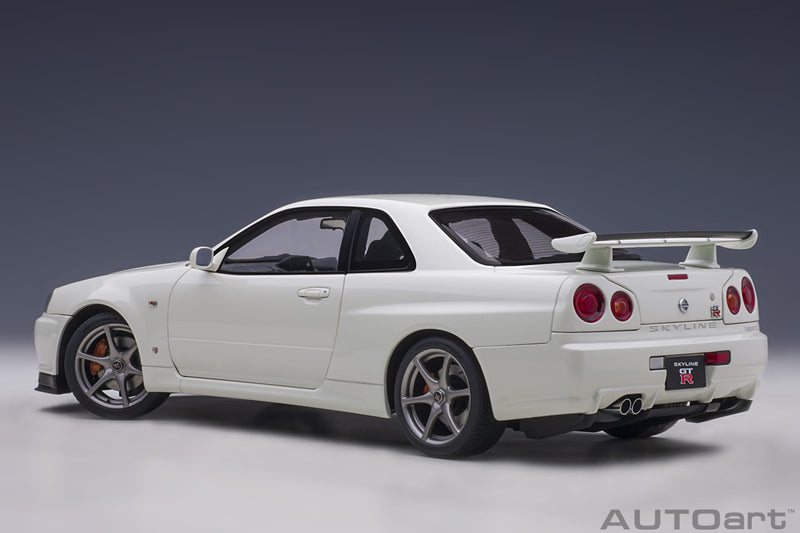 AUTOart 1:18 Nissan Skyline GT-R (R34) V-Spec II in White Pearl