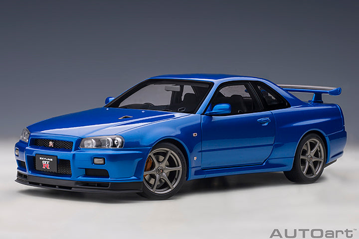 AUTOart 1:18 Nissan Skyline GT-R (R34) V-Spec II in Bayside Blue