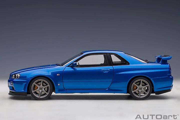 AUTOart 1:18 Nissan Skyline GT-R (R34) V-Spec II in Bayside Blue