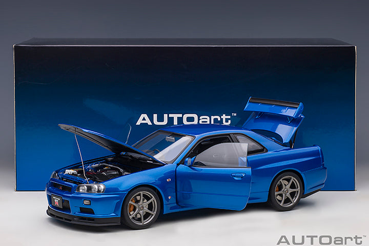 AUTOart 1:18 Nissan Skyline GT-R (R34) V-Spec II in Bayside Blue