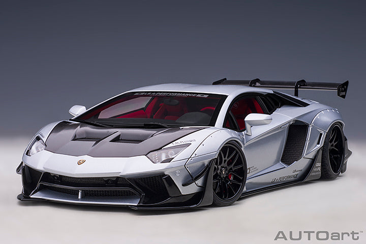 AUTOart 1:18 Liberty Walk Lamborghini Aventador Limited Edition in Matte Metallic Silver