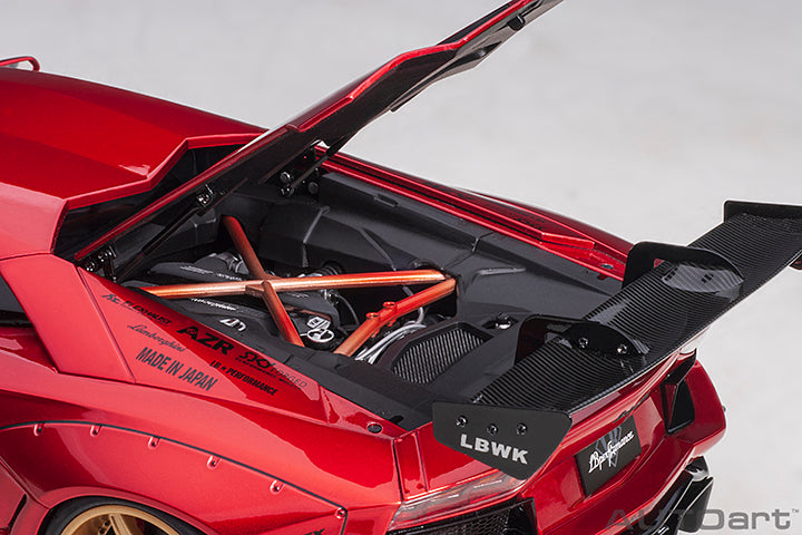 AUTOart 1:18 Liberty Walk Lamborghini Aventador Limited Edition in Hyper Red with Gold Accents