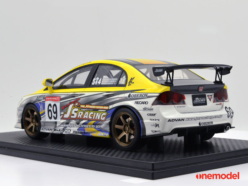 One Model 1:18 Honda Civic Type-R FD2 J's Racing Version