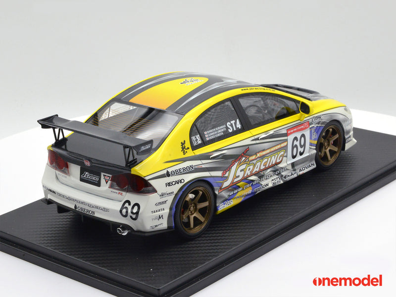 One Model 1:18 Honda Civic Type-R FD2 J's Racing Version