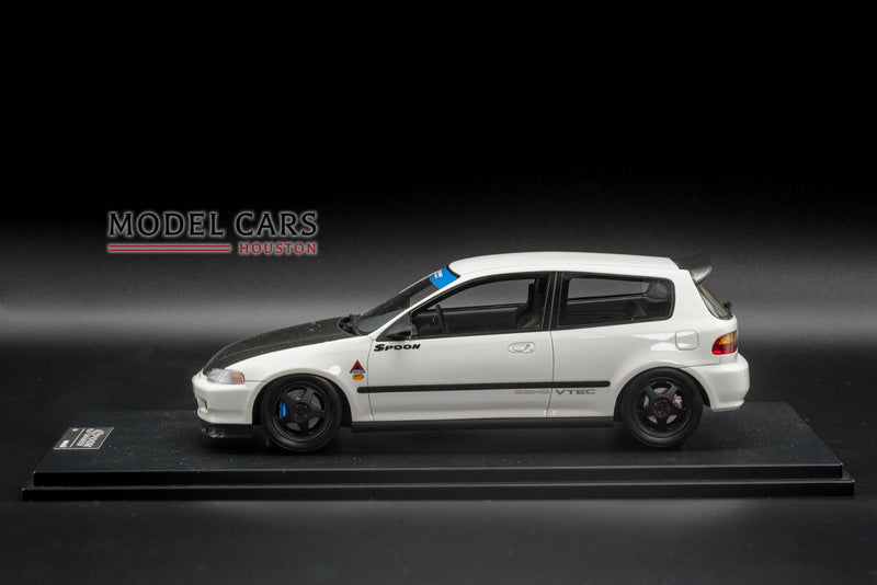 One Model 1:18 Honda Civic EG6 Spoon Sports White