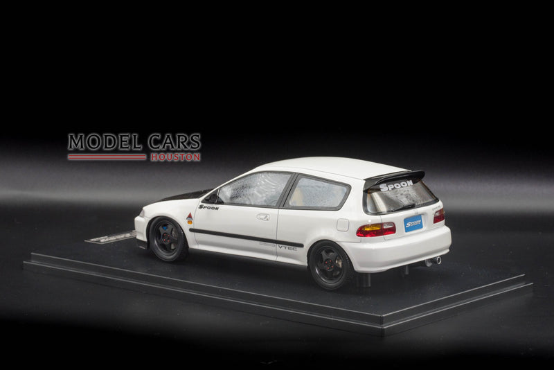 One Model 1:18 Honda Civic EG6 Spoon Sports White