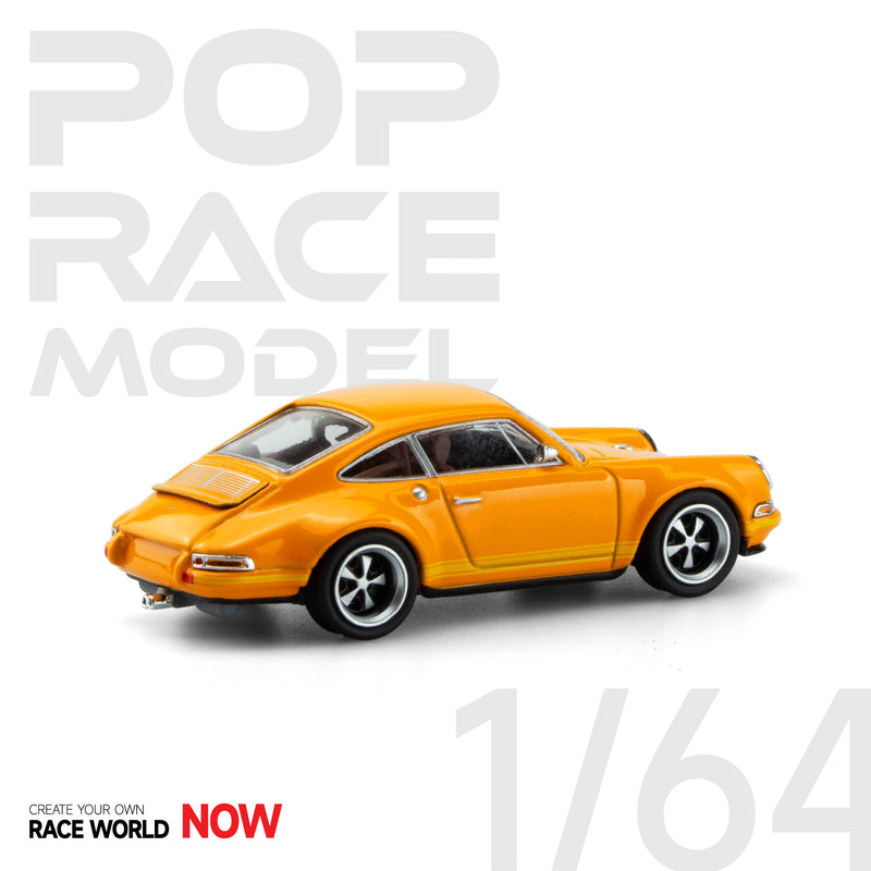 Pop Race 1/64 Porsche 964 Singer in Retro Orange Classic