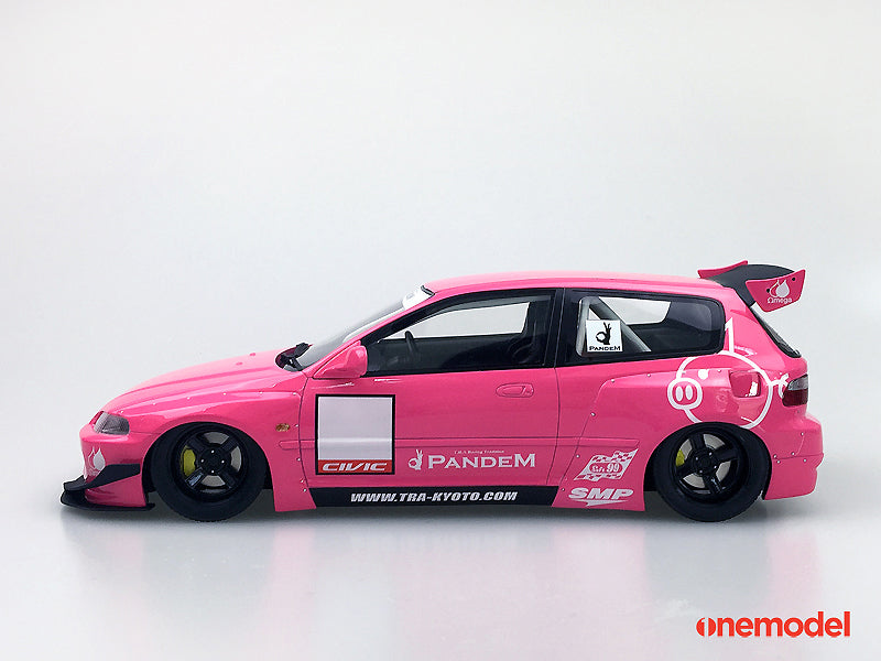 One Model 1:18 Honda Civic EG6 Rocket Bunny Pink