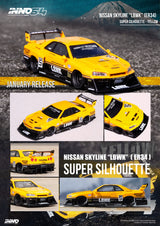 INNO64 1:64 Nissan Skyline (ER34) Super Silhouette "LBWK" in Yellow