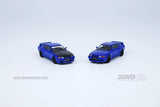 INNO Models 1:64 Nissan Skyline GTR R32 in Blue with Extra Set of Wheels and Water Slides