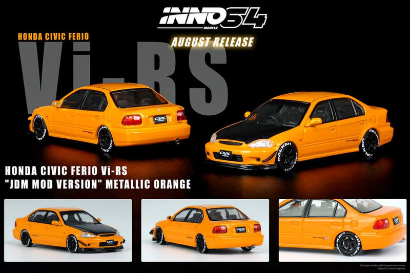 Honda Civic Ferio Vi-RS JDM Mod Version in Orange Metallic