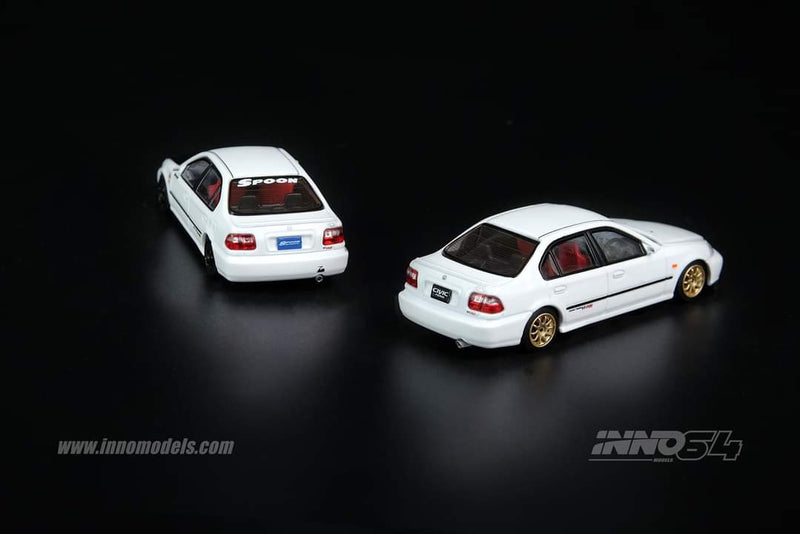 INNO64 1:64 Honda Civic Ferio Vi-RS JDM Mod Version in White