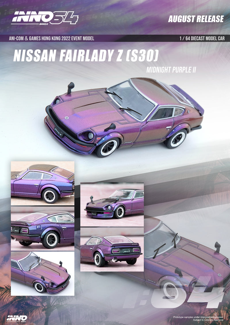 INNO64 1:64 Nissan Fairlady Z (S30) in Midnight Purple II Ani Com & Games Special Event