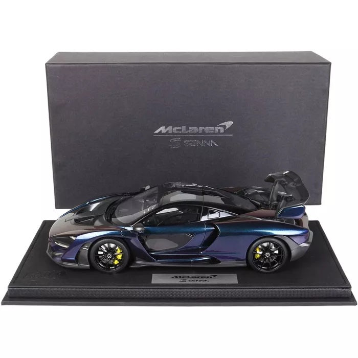 BBR Models 1:18 - 2019 McLaren Senna in Chameleon with Carbon Accents