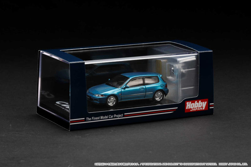 Hobby Japan 1:64 Honda Civic (EG6) SiR Ⅱ with Engine Model in Tahitian Green Pearl