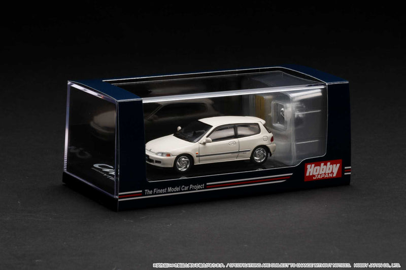 Hobby Japan 1:64 Honda Civic (EG6) SiR Ⅱ with Engine Model in Frost White