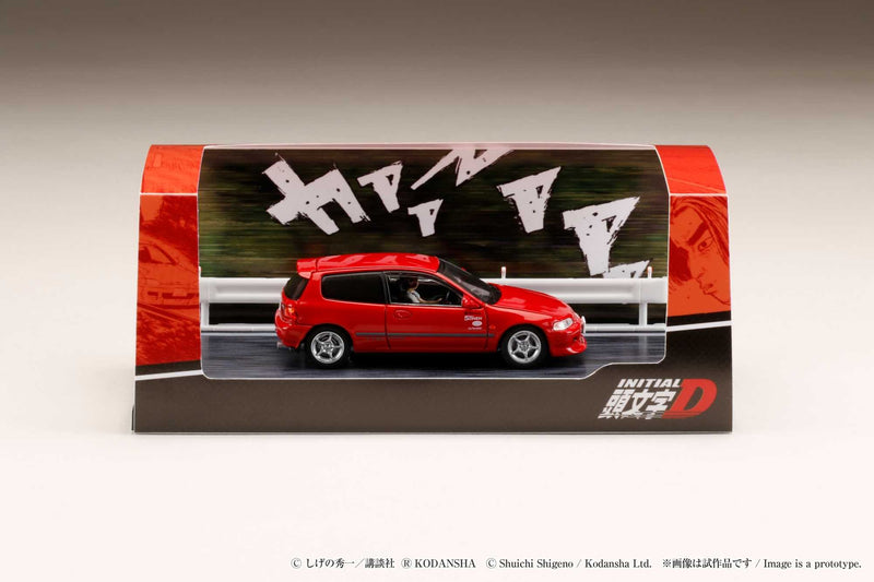 Hobby Japan 1:64 Honda Civic (EG6) Myogi Night Kids / Shingo Shoji Diorama Set with Driver Figure