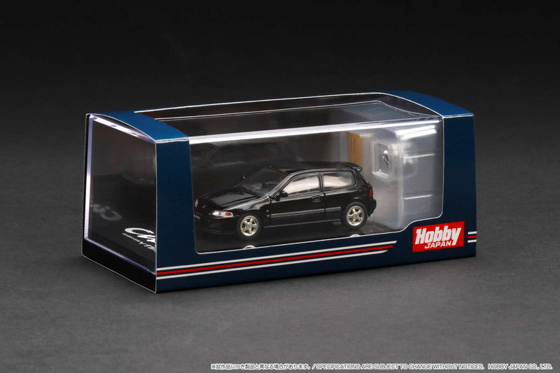 Hobby Japan 1:64 Honda Civic (EG6) SiR-S with Engine Display in Granada Black Pearl