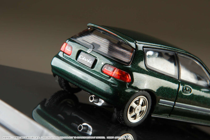 Hobby Japan 1:64 Honda Civic (EG6) SiR-S with Engine Display in Rosanne Green Pearl